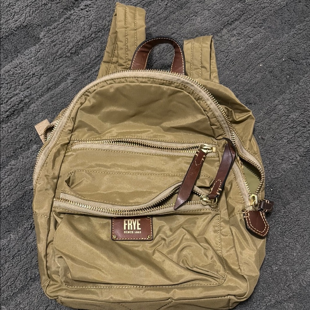 Frye Tan Backpack